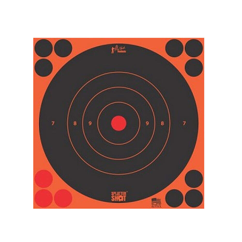 Targets Pro Shot Products Splatter Shot PRO-SHOT TARGET 12" ORN BULLSEYE 5PK • Model: Splatter Shot